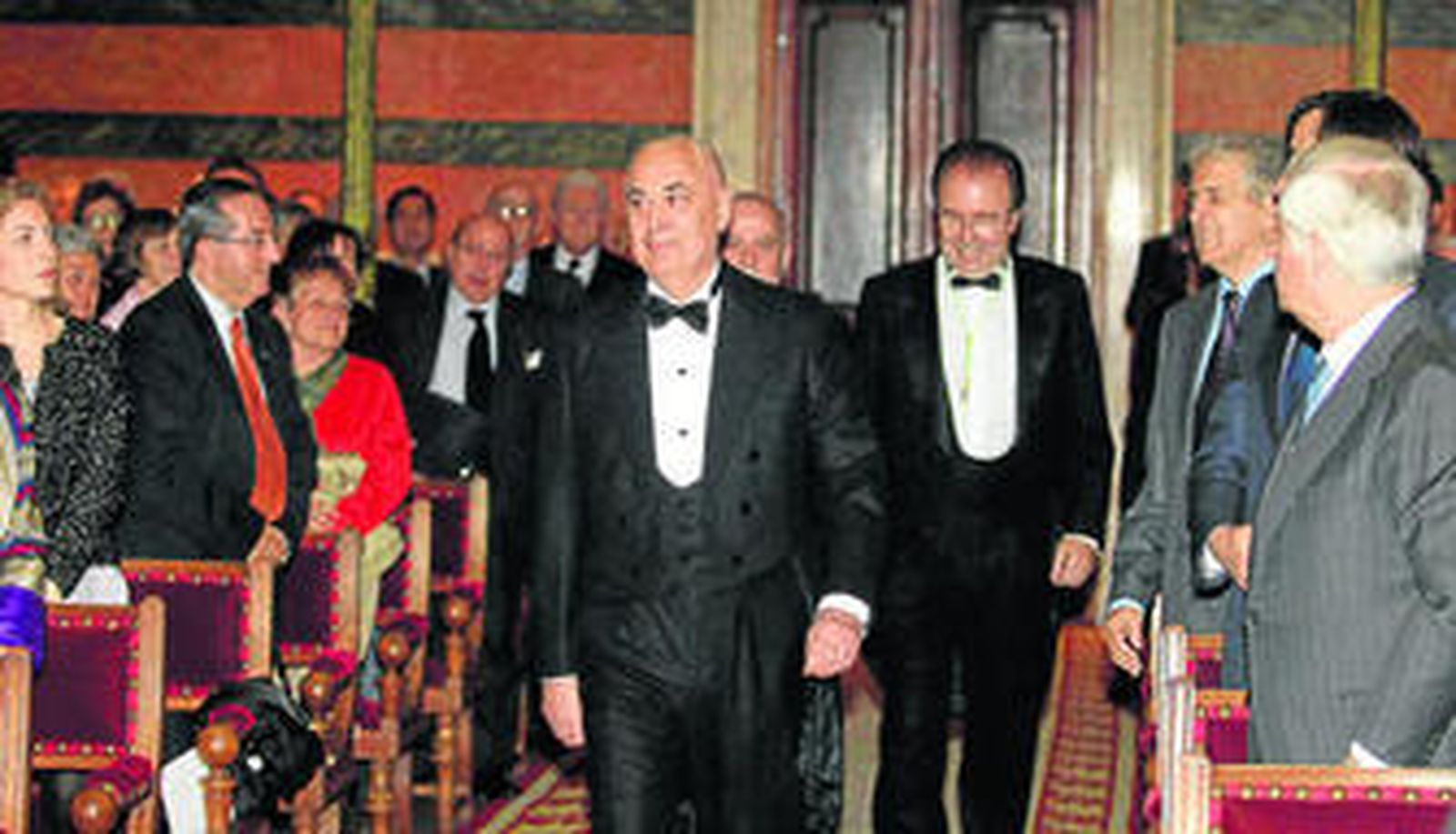 José Terceiro Lomba llega a la ceremonia de ingreso celebrada en Madrid.