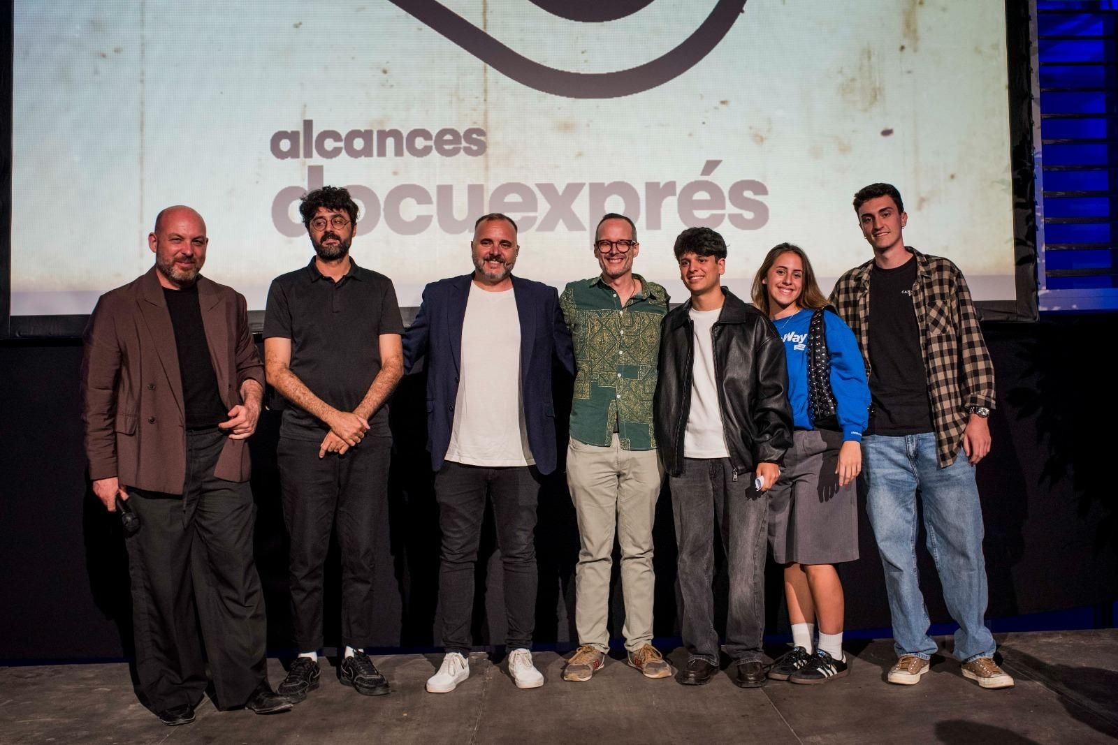 Imagen de los premiados tras conocer el fallo del jurado en el ECCO