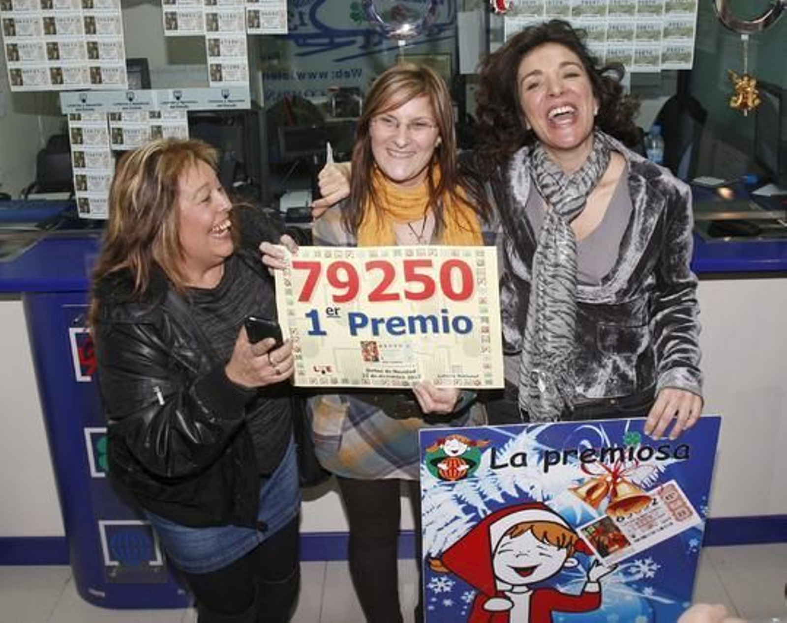 Los ganadores del sorteo.

Foto: EFE