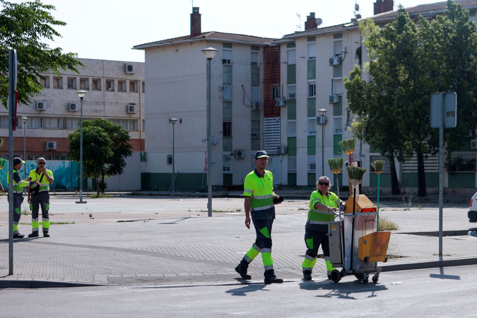Bloques de vivienda en el Polígono Sur.