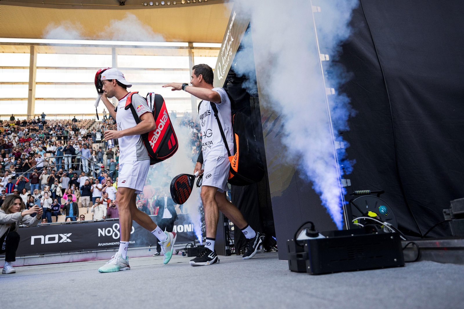 Las mejores fotos de los cuartos de final del pádel en el Estadio de la Cartuja