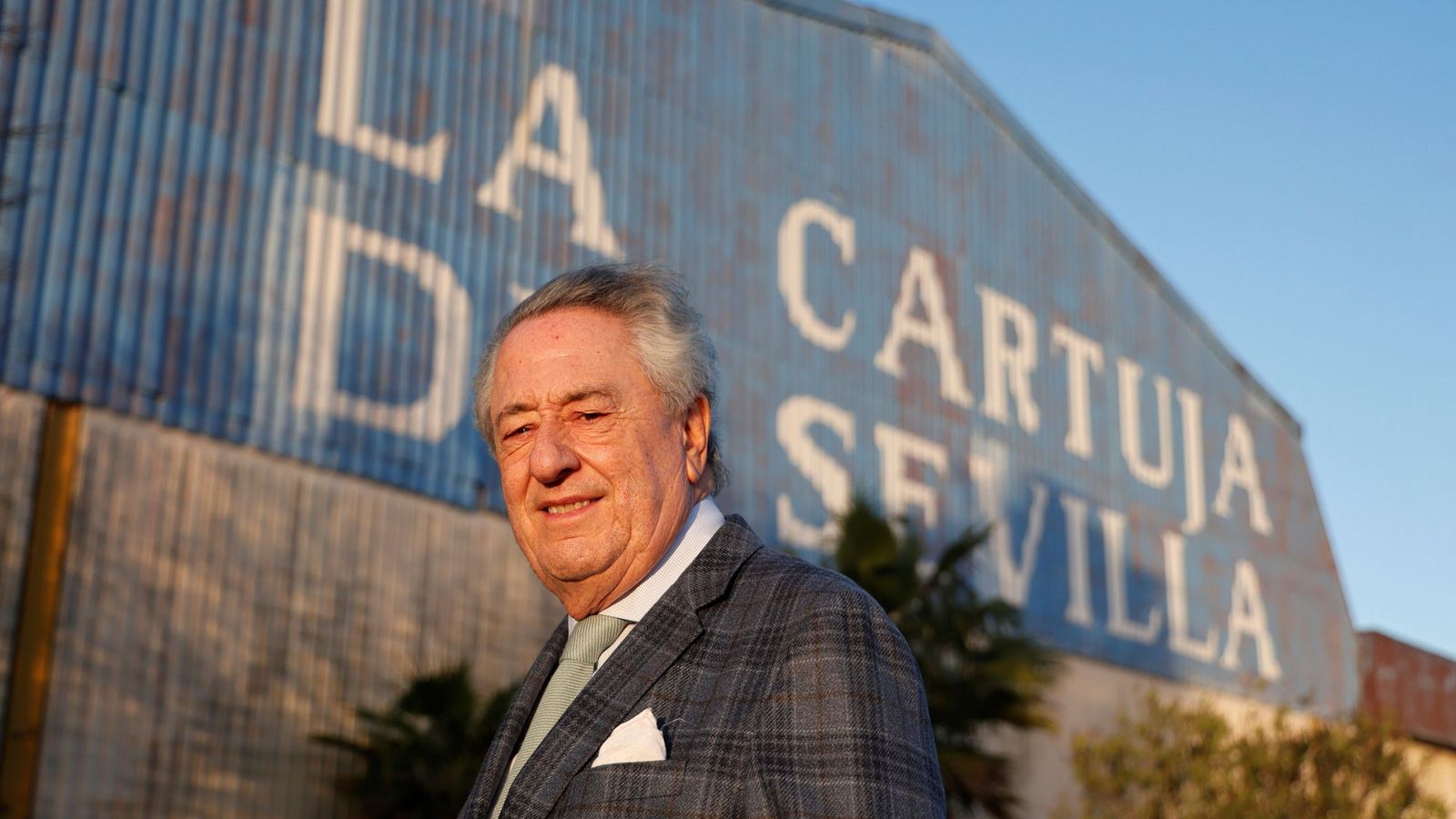 Javier Targhetta, presidente de Atlantic Copper, horas despés de la firma de comprave de la emblemática fábrica de loza La Cartuja Pickman