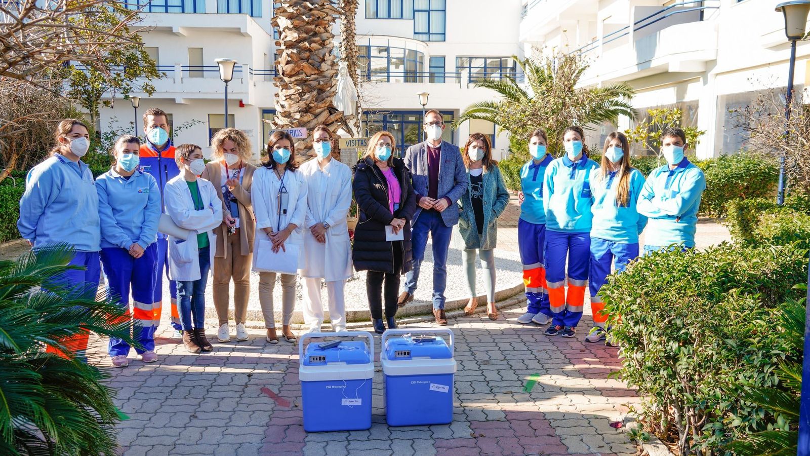 Recepción de las vacunas.