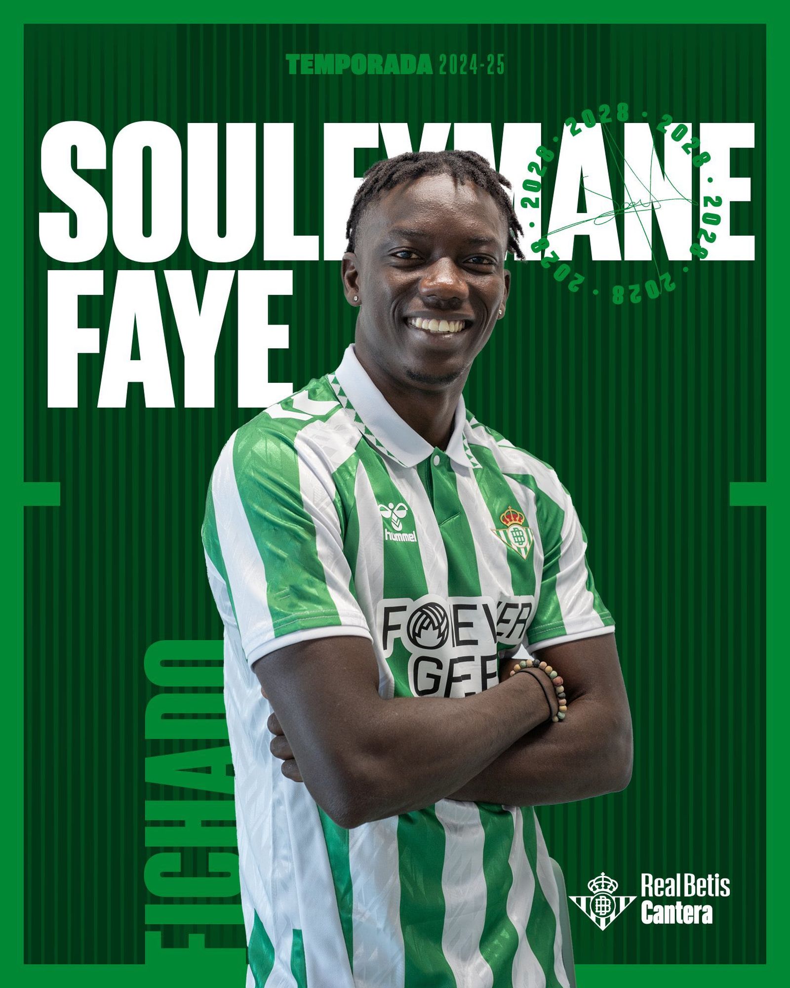 El anuncio de la incorporacion definitiva de Souleymane Faye hasta el 30 de junio de 2028.