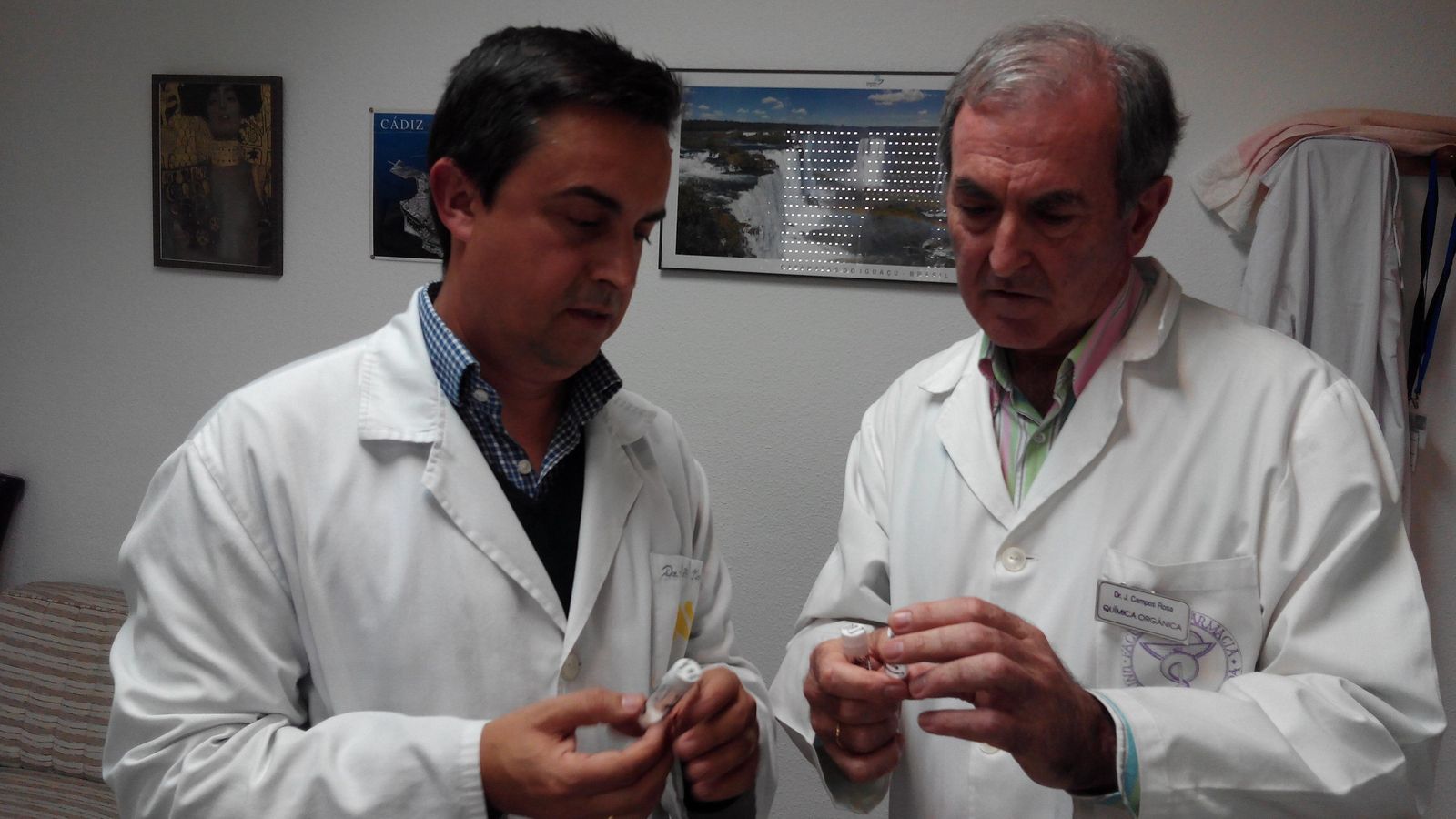 Marchal (izquierda) junto con Campos.