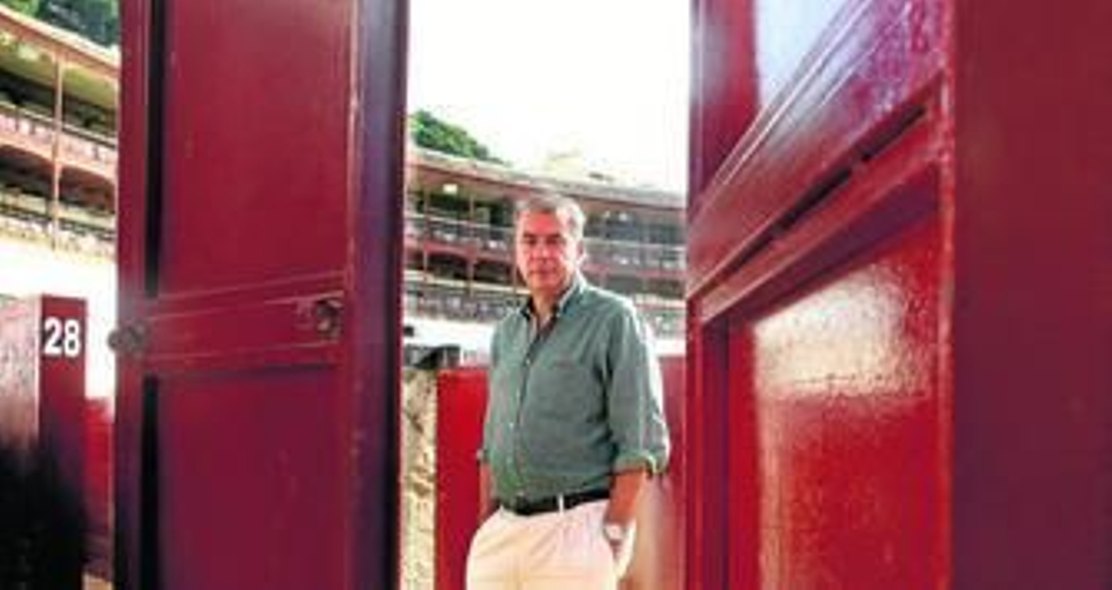 Óscar Chopera, en los tendidos de La Malagueta.