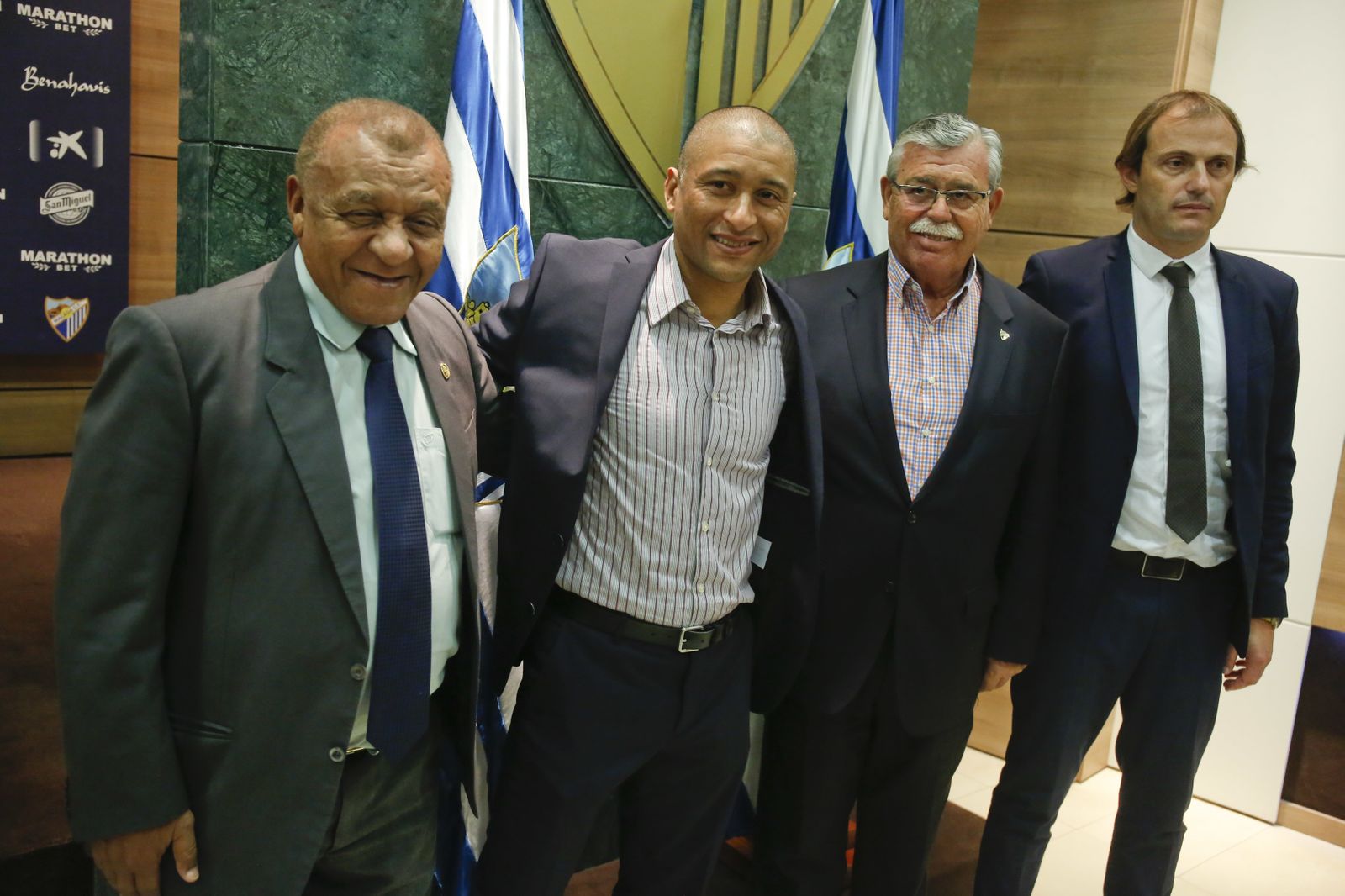 Presentación de Marcelo Romero como primer entrenador del Málaga CF