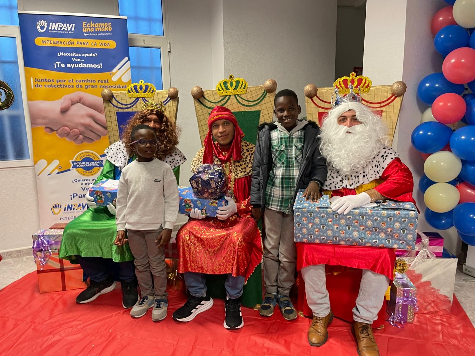 Uno de los niños agasajados.