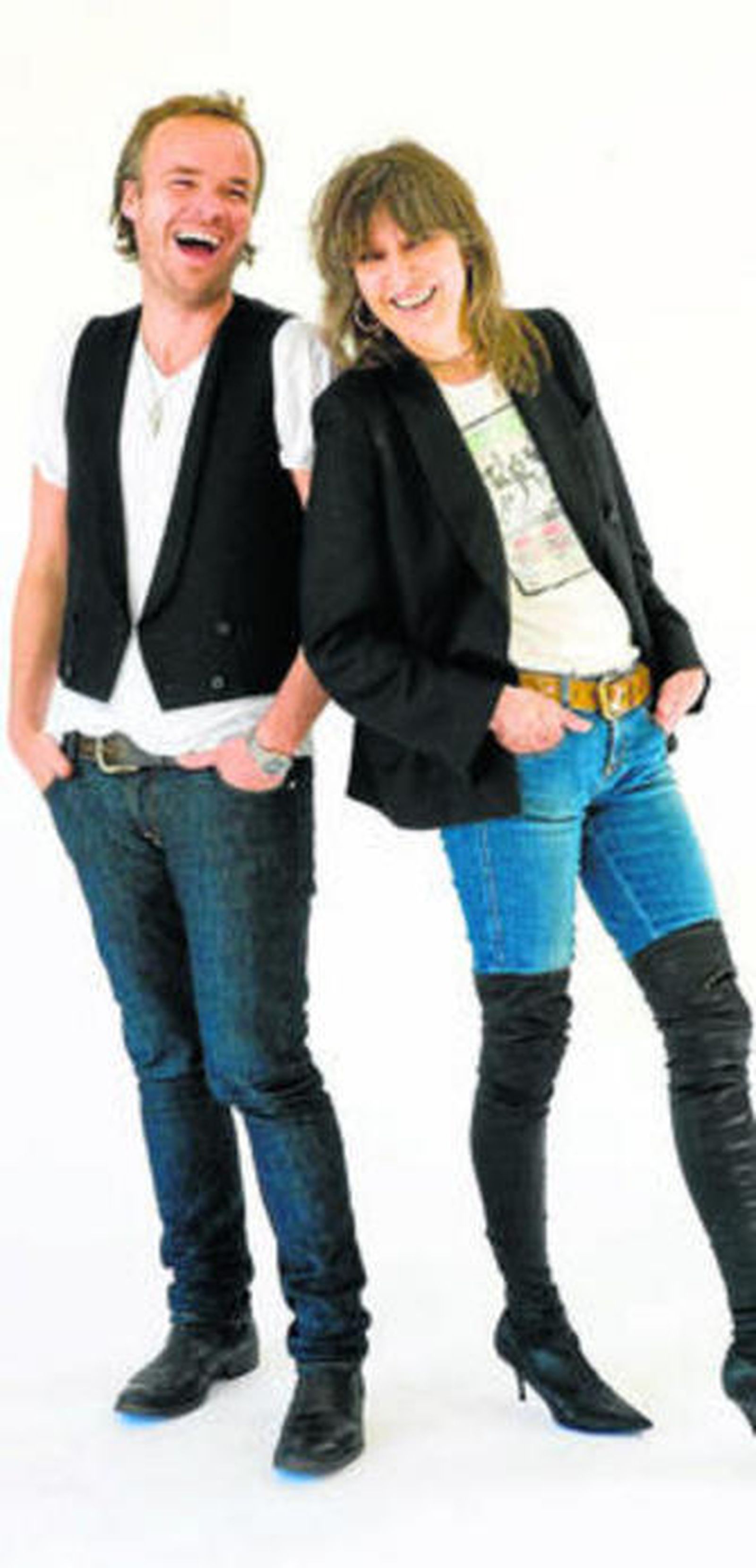 Chrissie Hynde, junto a su pareja, el músico galés JP Jones.