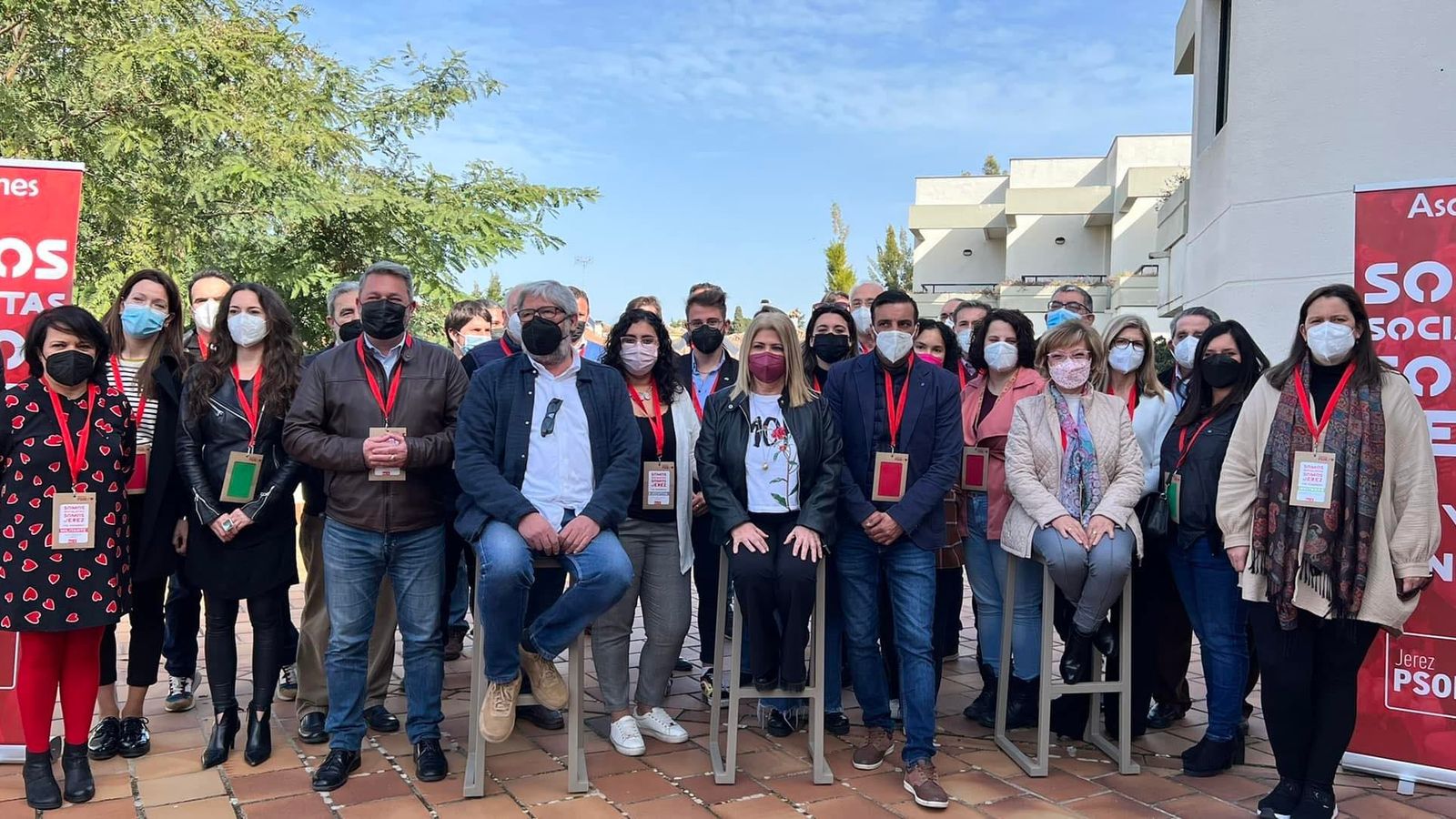 Foto de la ejecutiva del PSOE el día que fue elegida en el último congreso local