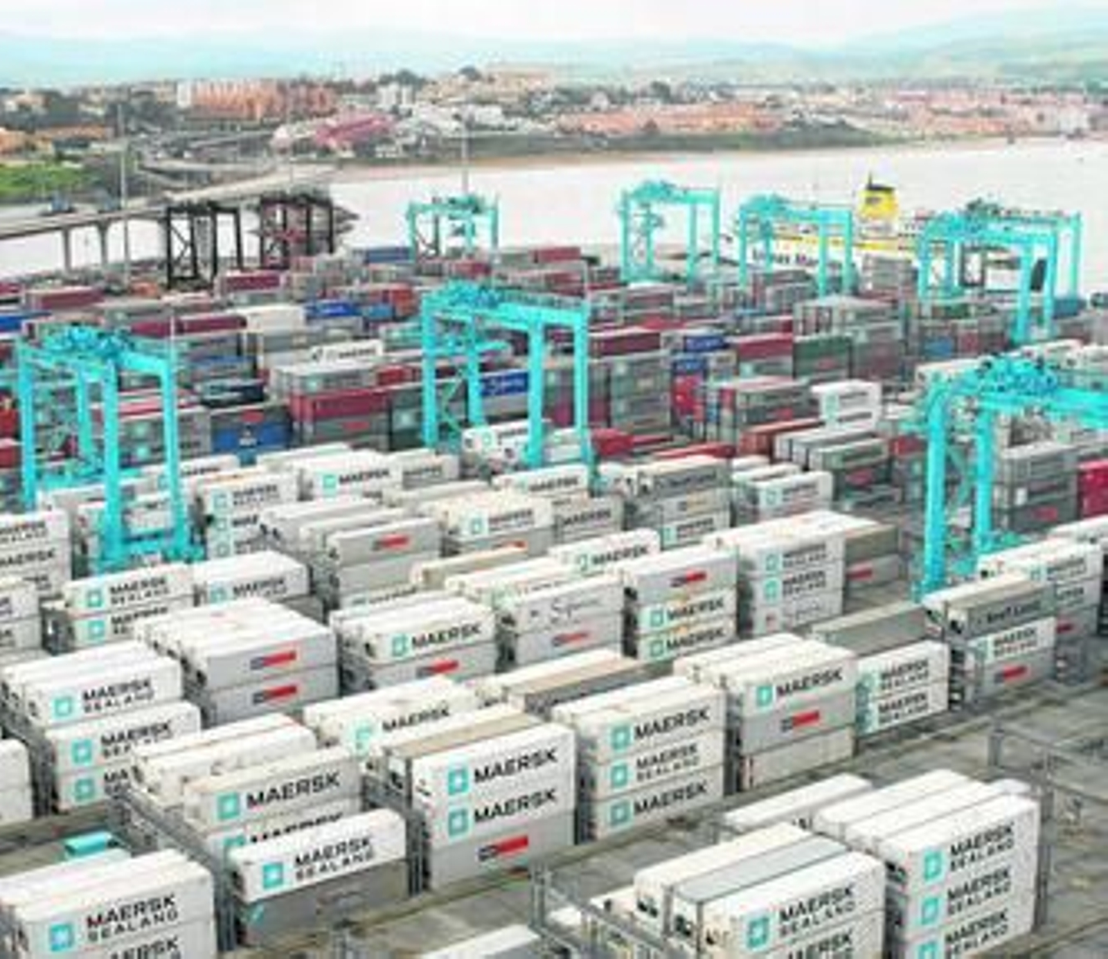 Grúas de patio en APM Terminals Algeciras.