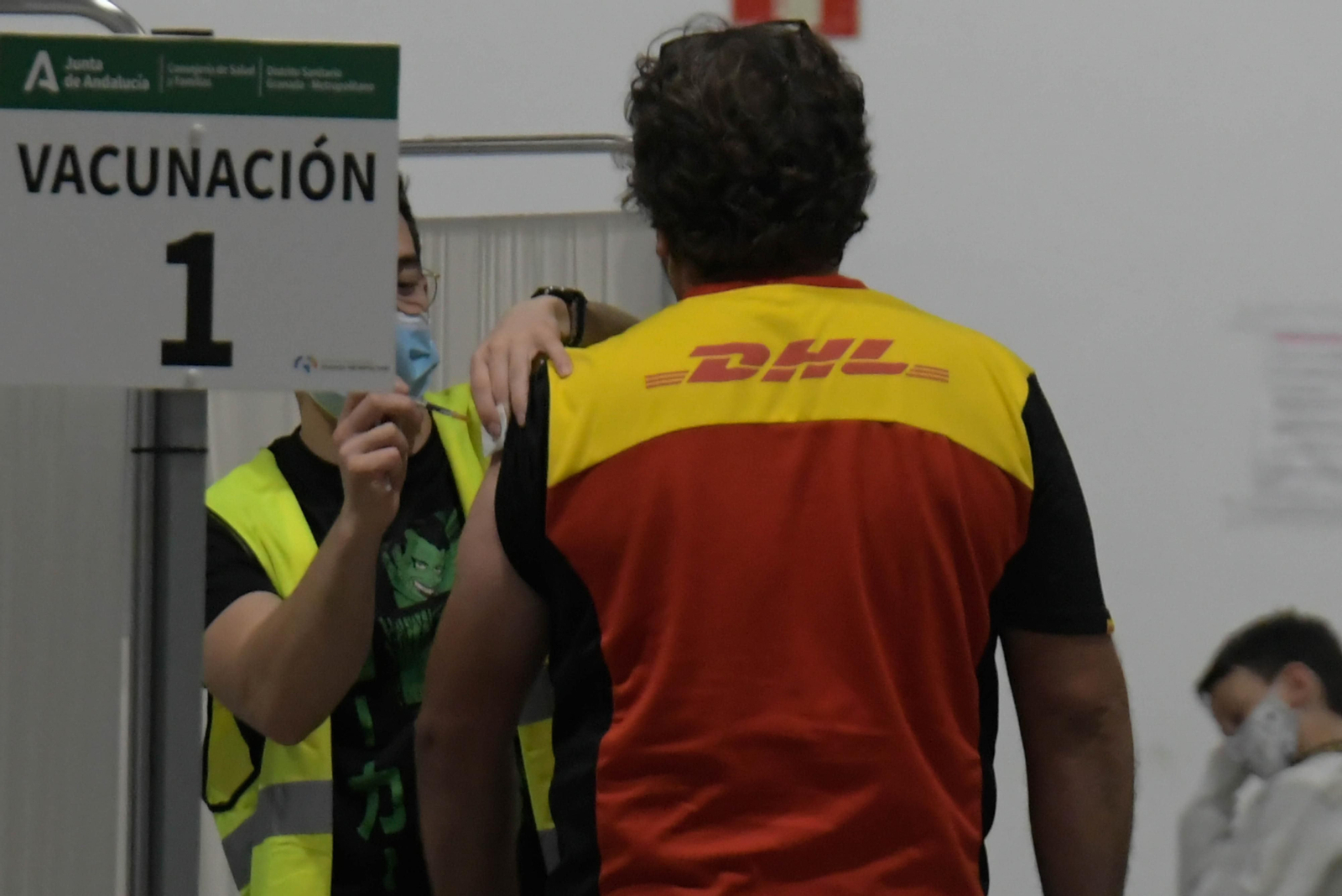 Fotos: así se ha cerrado el vacunódromo del Parque Norte de Bomberos de Granada