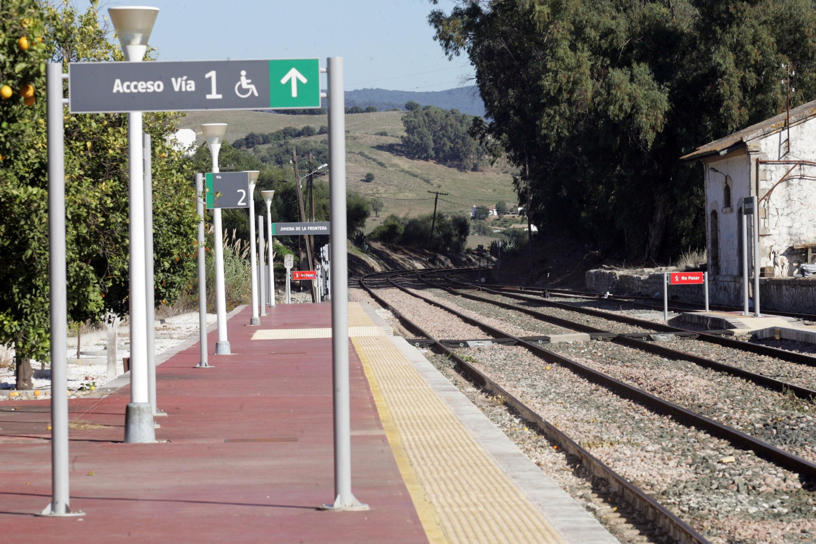 La estación de tren de Jimena.