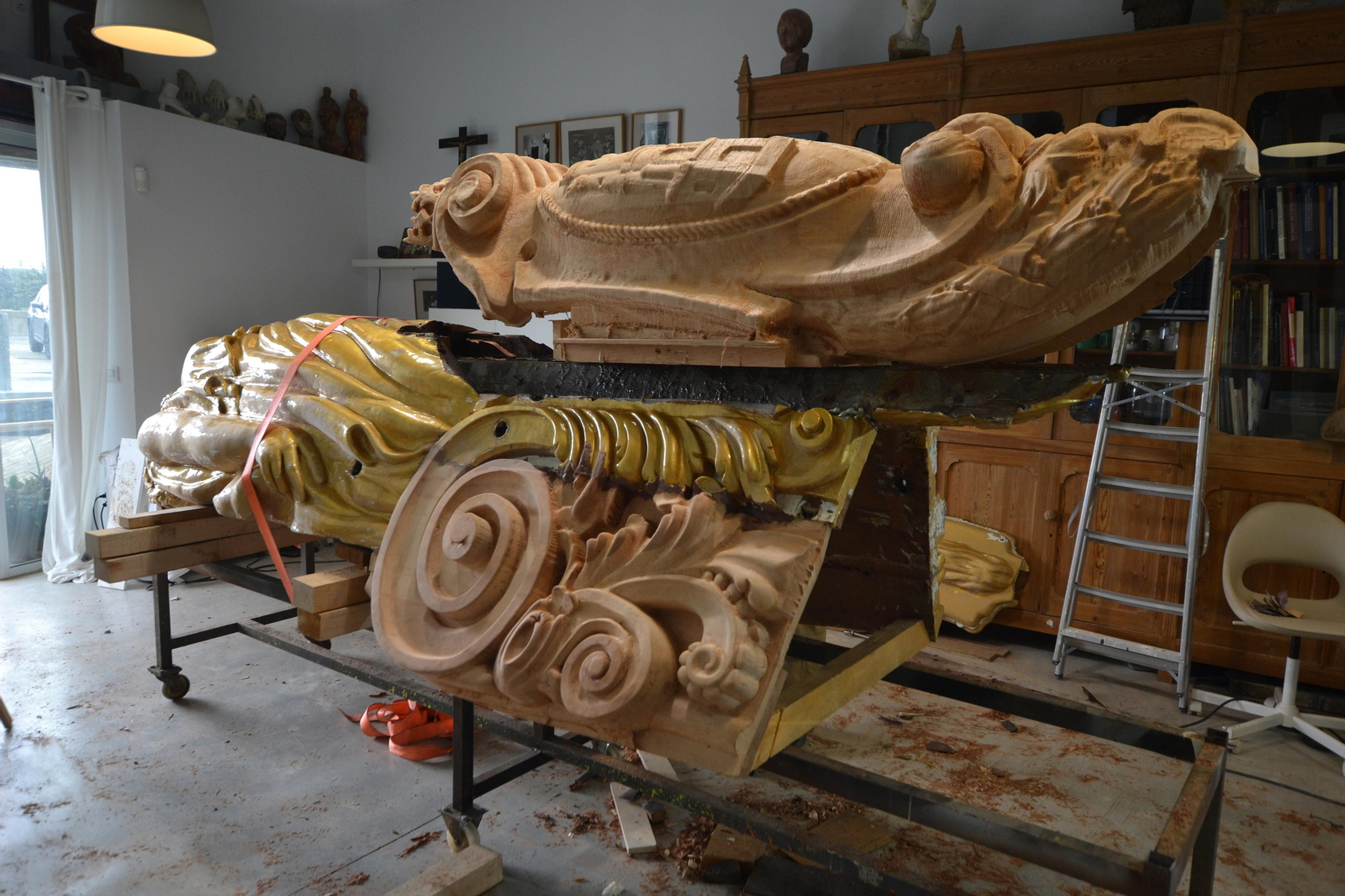 Así ha sido la restauración en Jerez de la diosa de Elcano