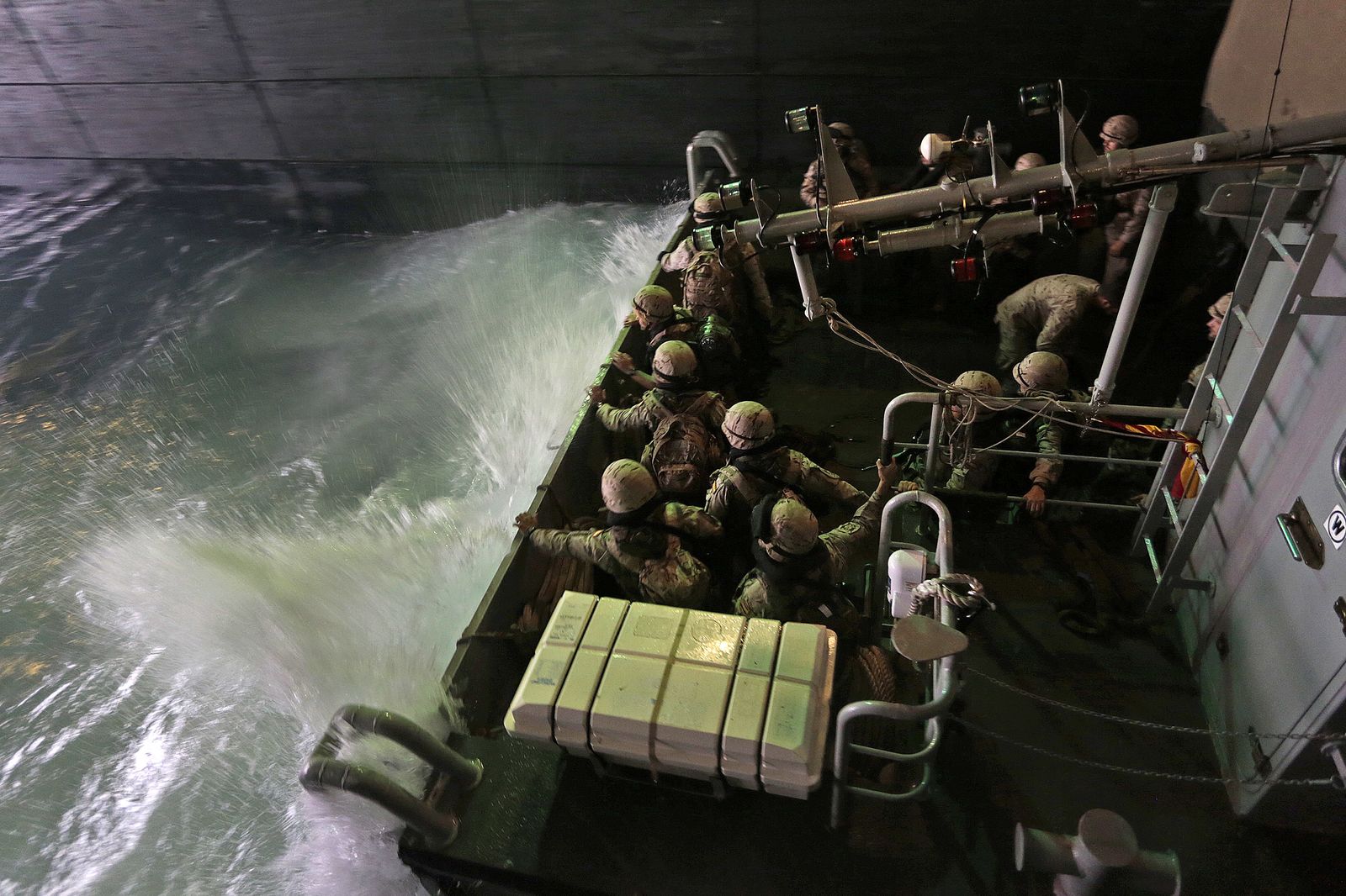 Maniobras Gruflex 61 de la Armada en el Retín