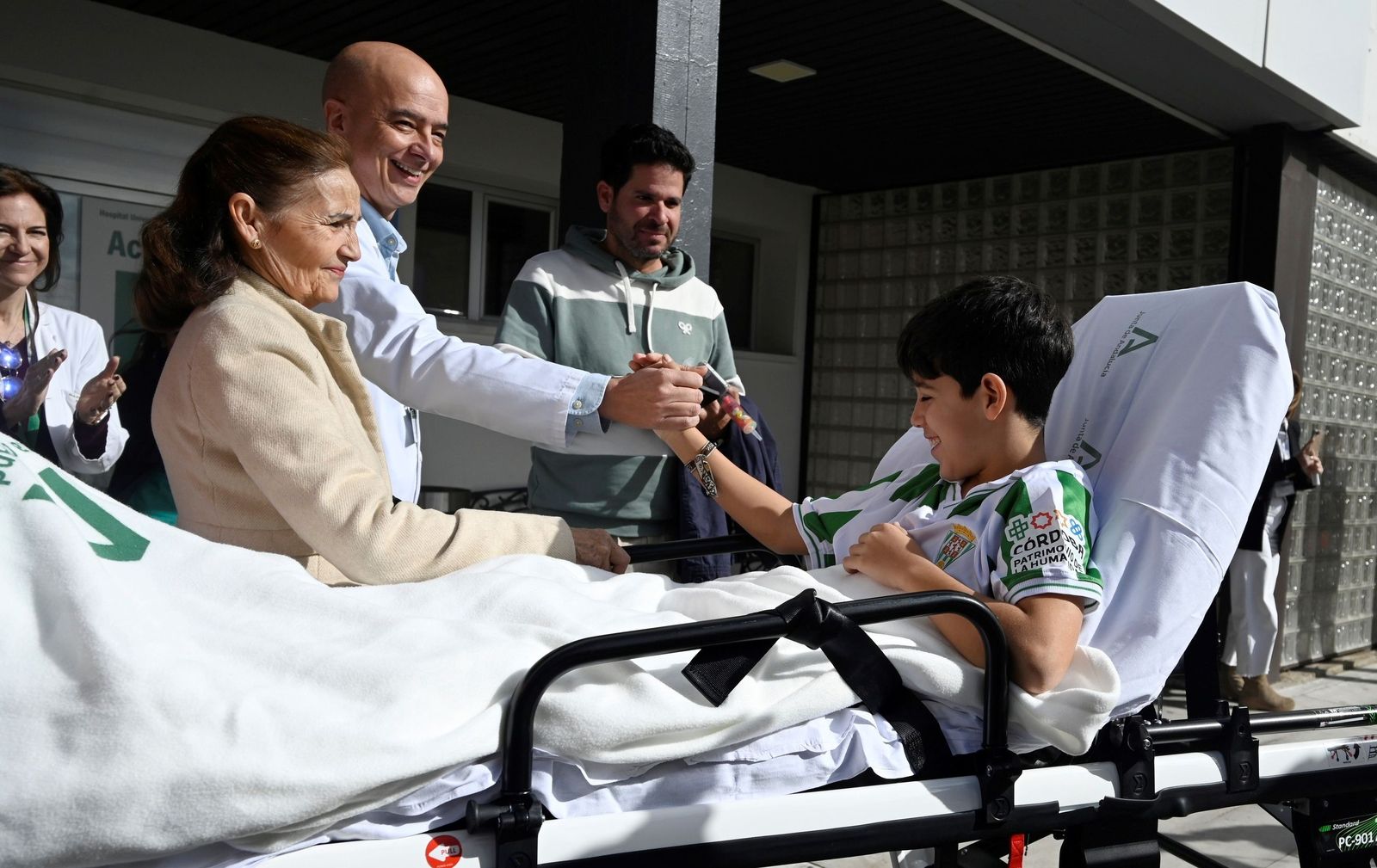Salida niños heridos accidente Adamuz