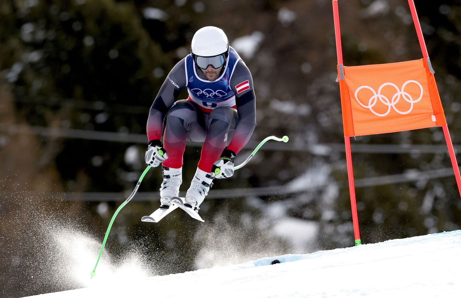 Las espectaculares fotos del descenso masculino en los Juegos Olímpicos de invierno