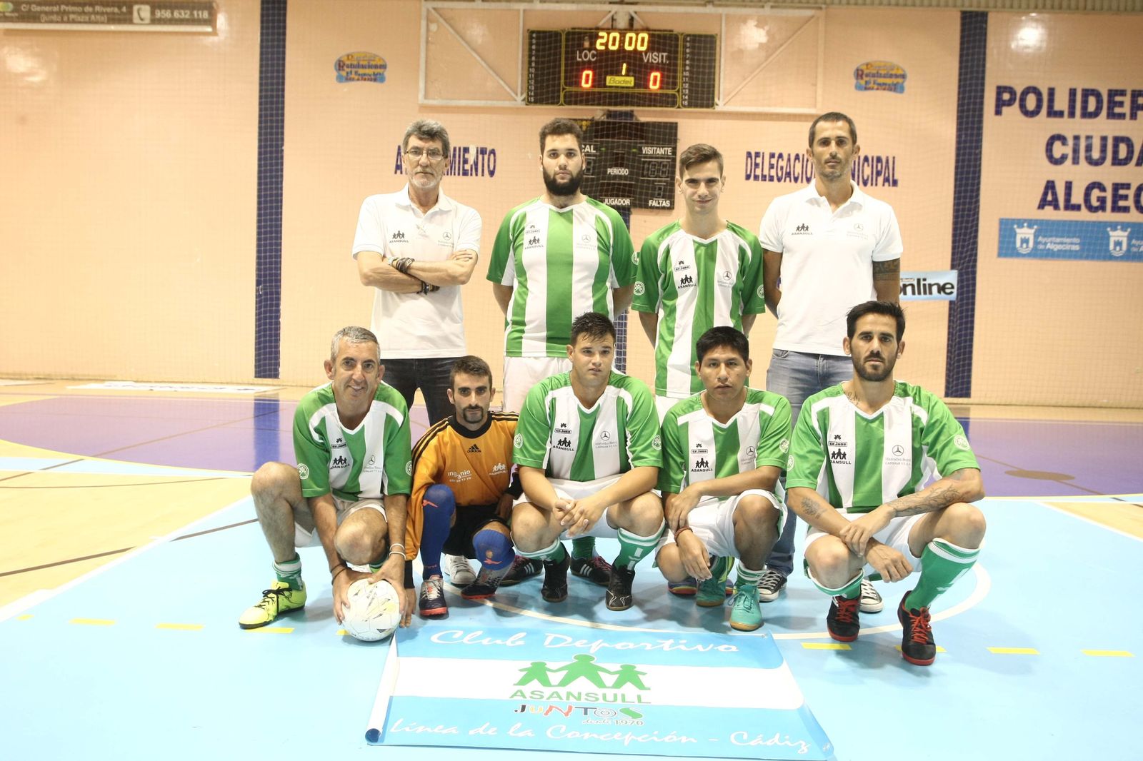 Formación del Asansull, cuarto en Primera división.