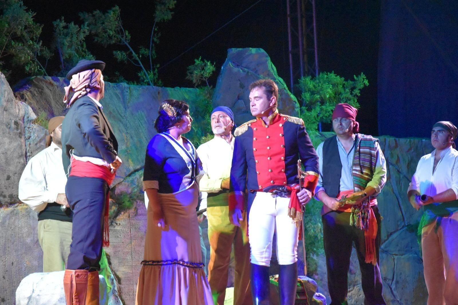 Momento de la representación de la obra 'La Duquesa de Benamejí'.