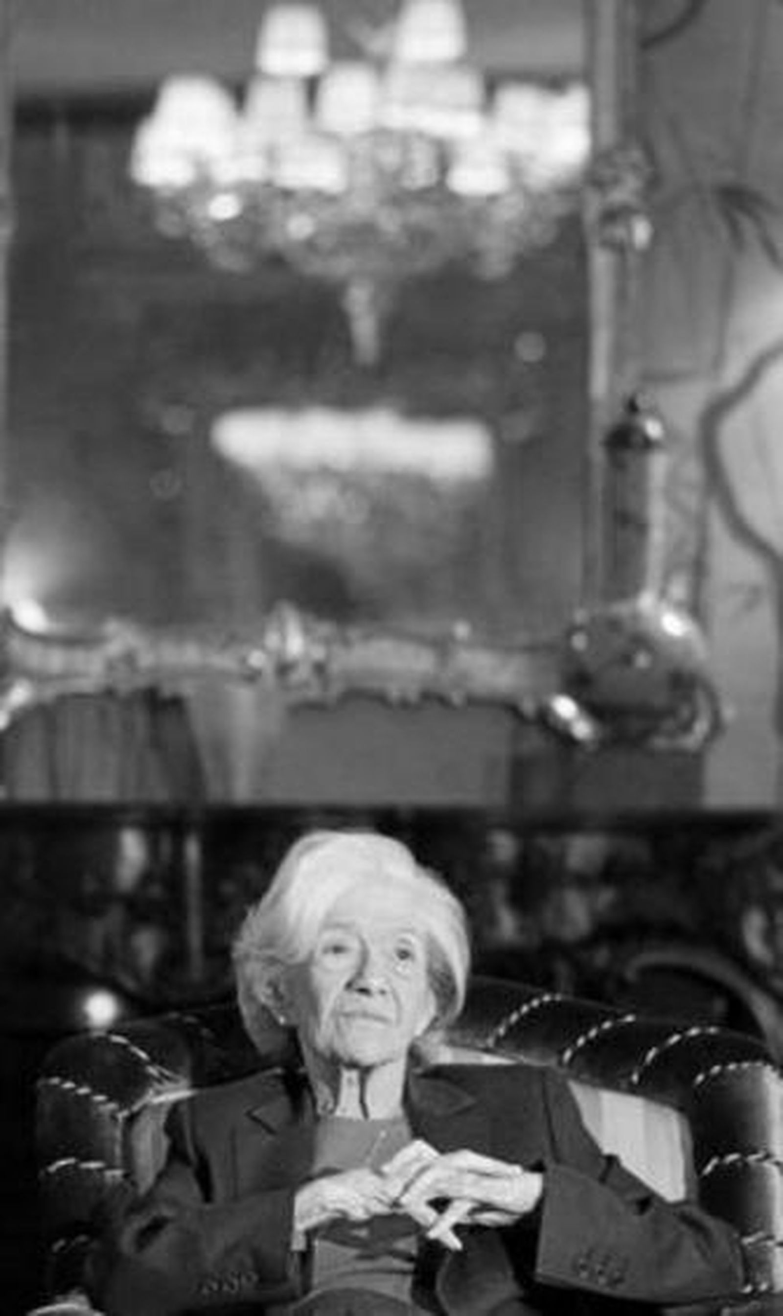 Ana María Matute, ayer en un hotel barcelonés tras recibir la noticia.