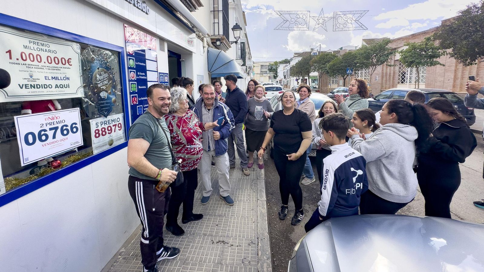 Alegría por la lotería de El Niño en La Puebla de Cazalla