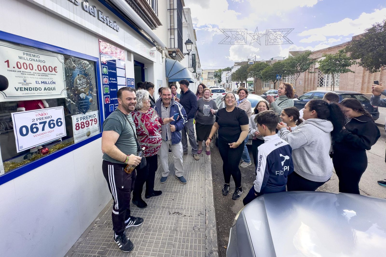 Alegría por la lotería de El Niño en La Puebla de Cazalla