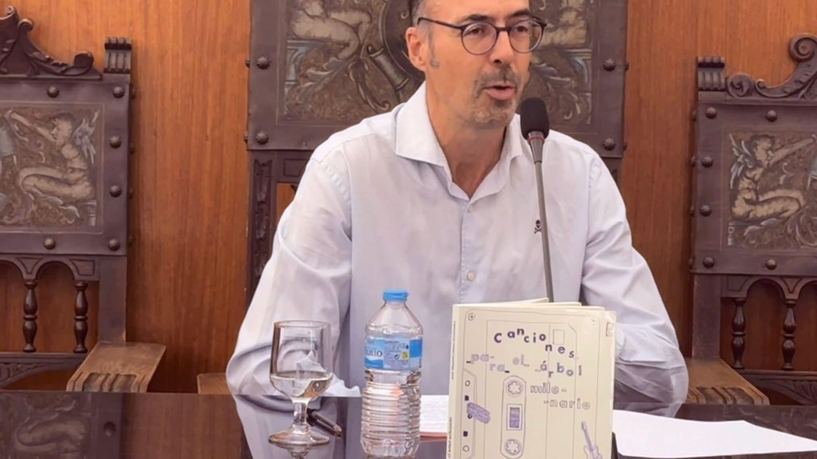 José Manuel Gómez, en el acto de presentación. 