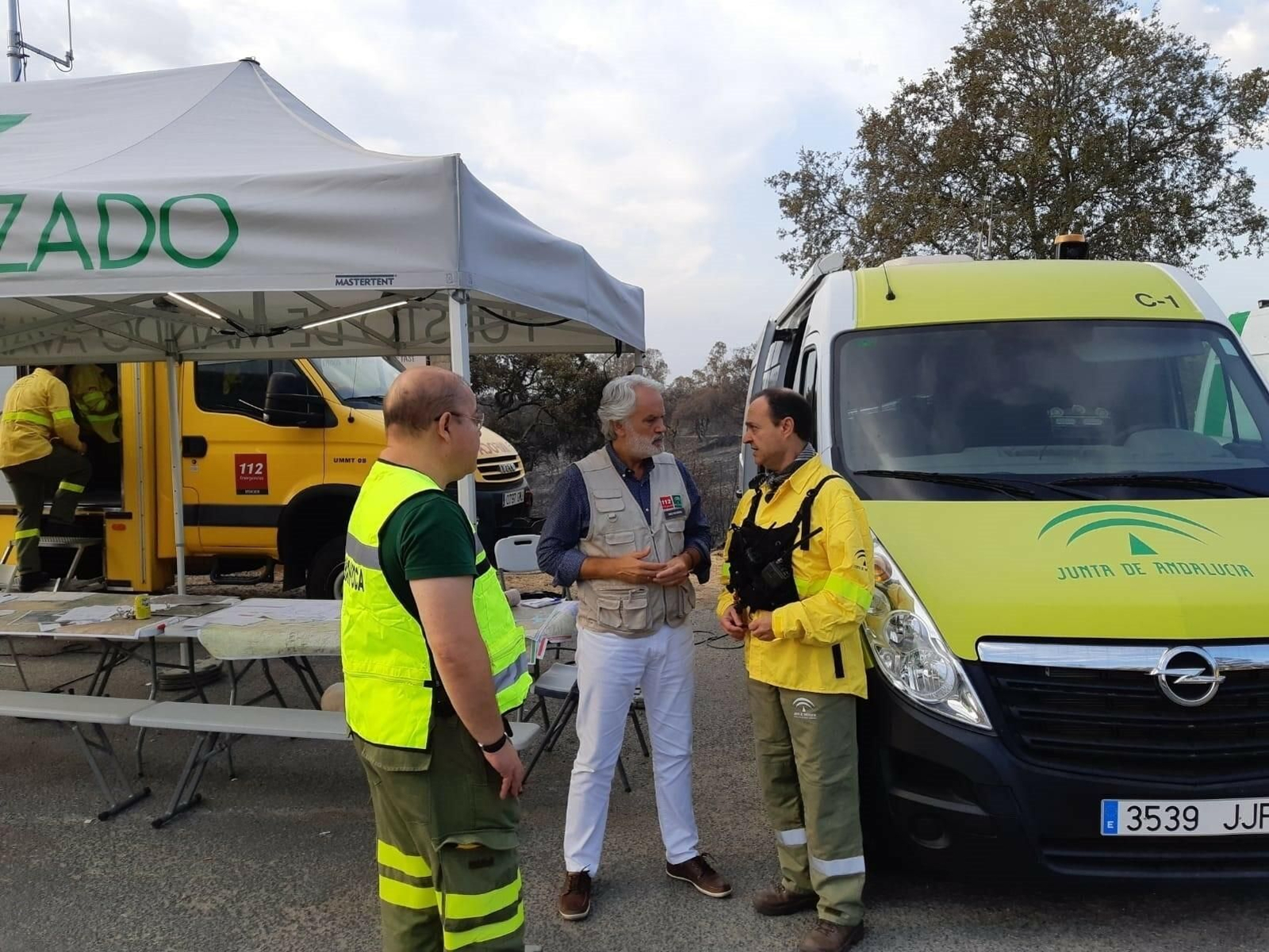 El operativo de extinción en El Ronquillo