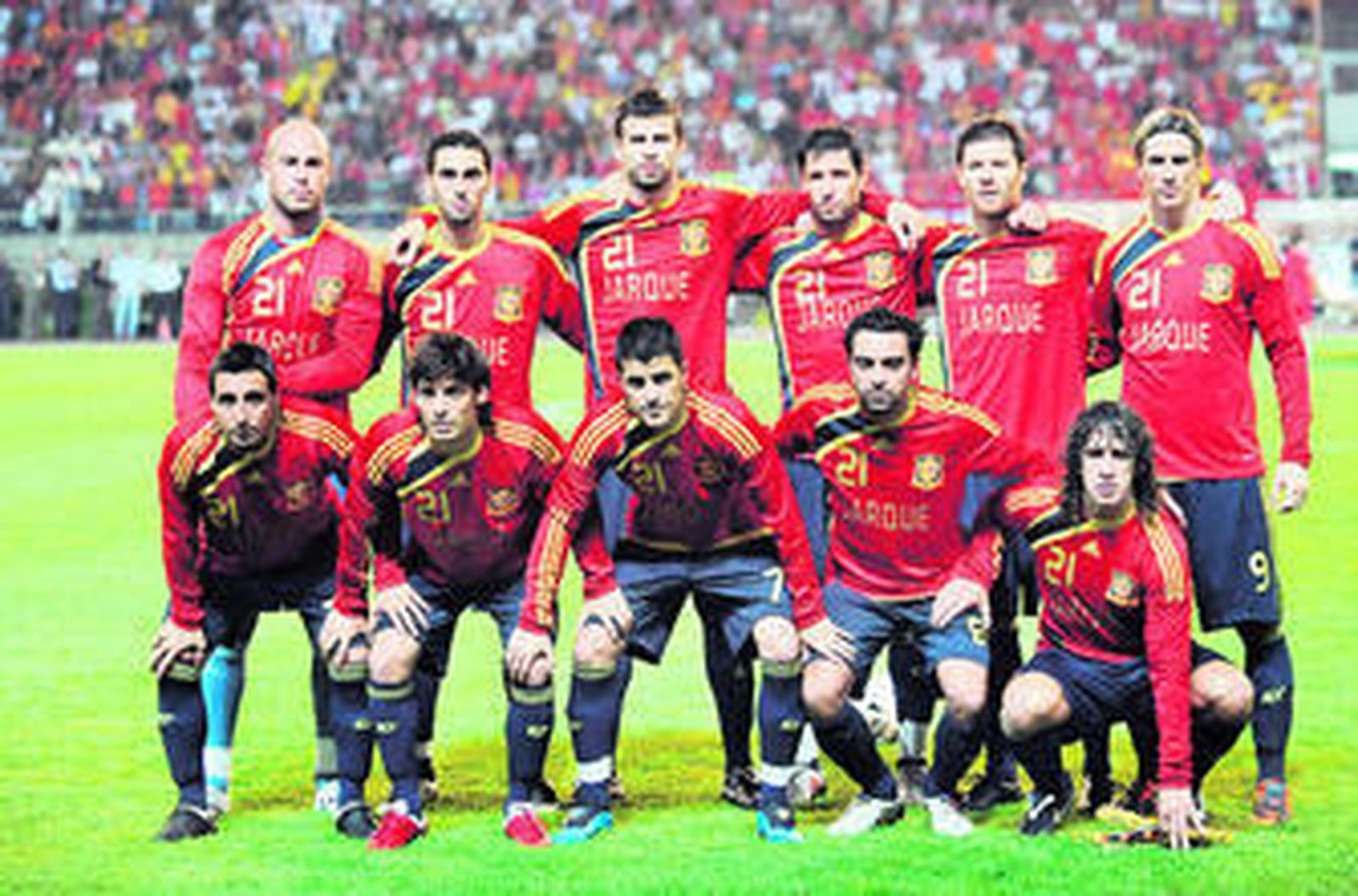 Homenaje de la selección a Jarque