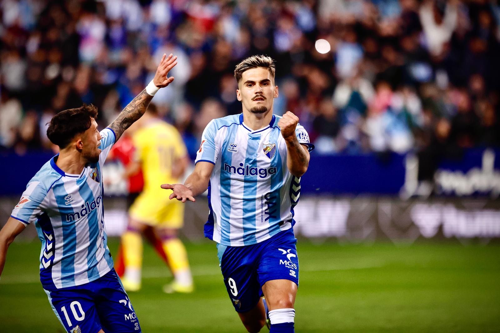 El Málaga CF-Real Valladolid, en fotos