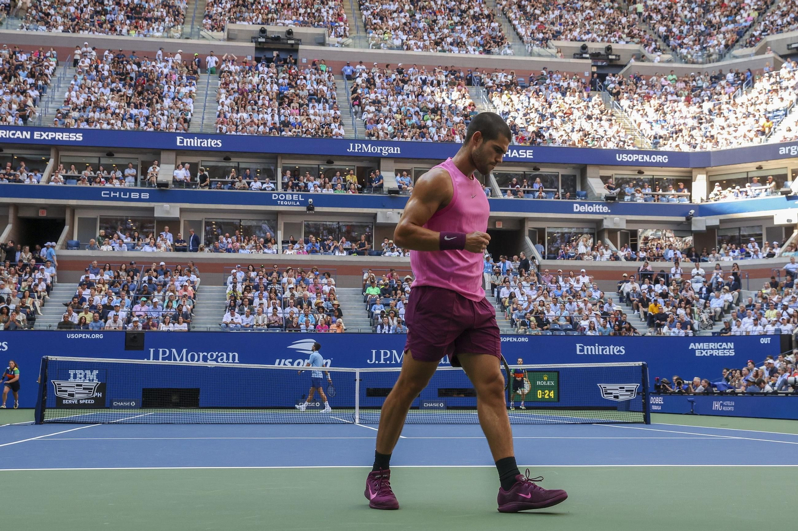 Las fotos del pase a la final de Alcaraz ante Djokovic