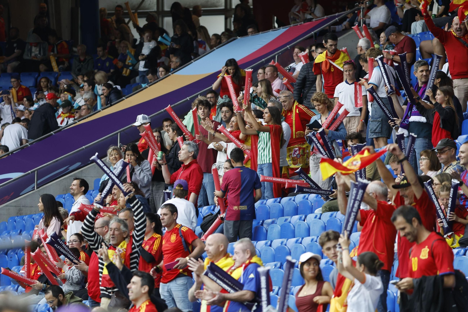 Las mejores imágenes de la final España - Inglaterra de la Eurocopa femenina