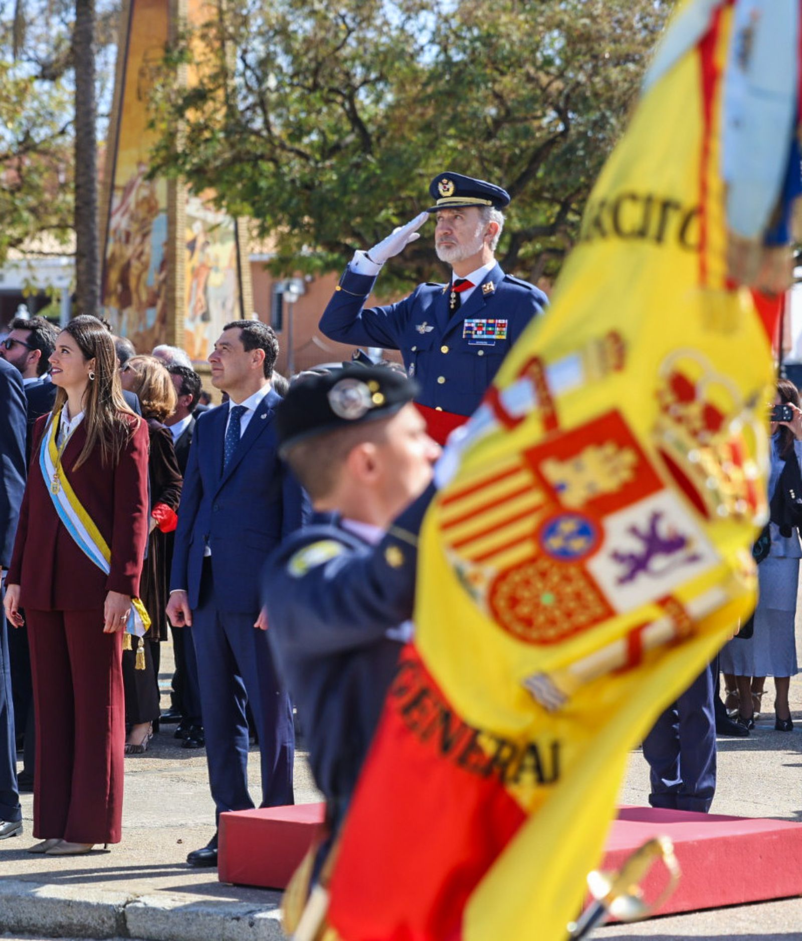 Fotografías del Acto Militar presidido por S.M. el Rey Felipe VI con motivo del centenario del Plus Ultra