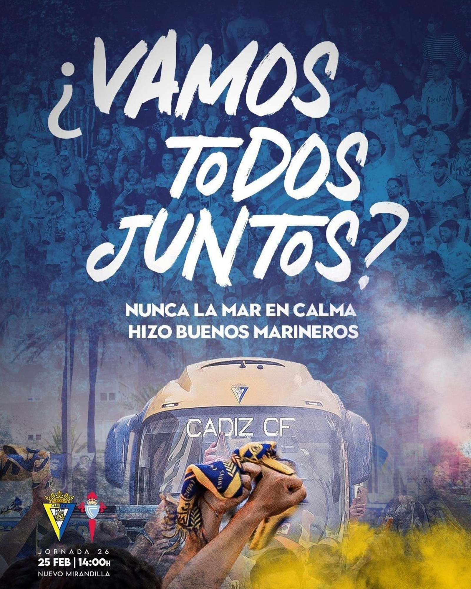 Cartel del partido Cádiz-Celta.