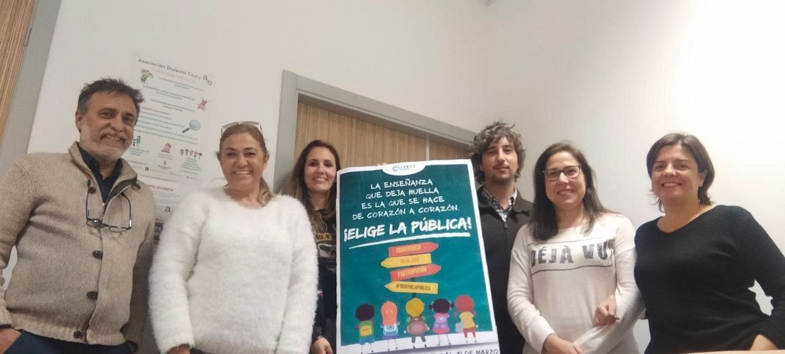 Carlos Fernández, en su reunión con representantes de Flampa Jerez.