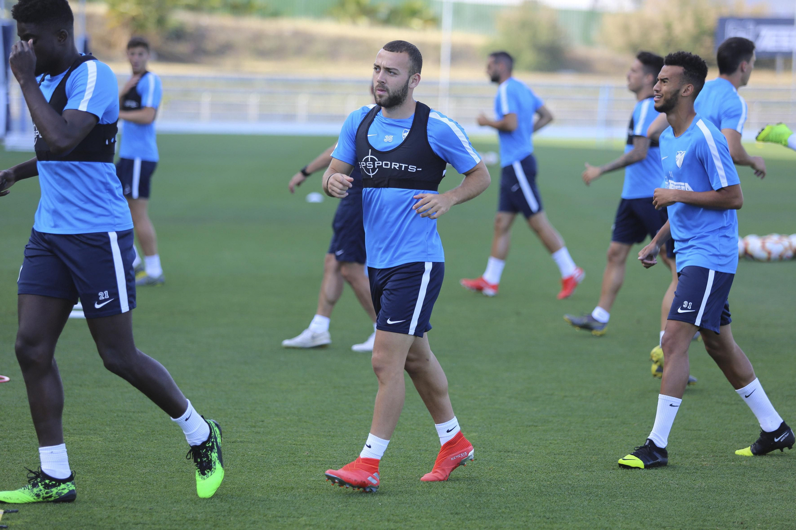 Keidi Bare, en la sesión de hoy en el Ciudad de Málaga.