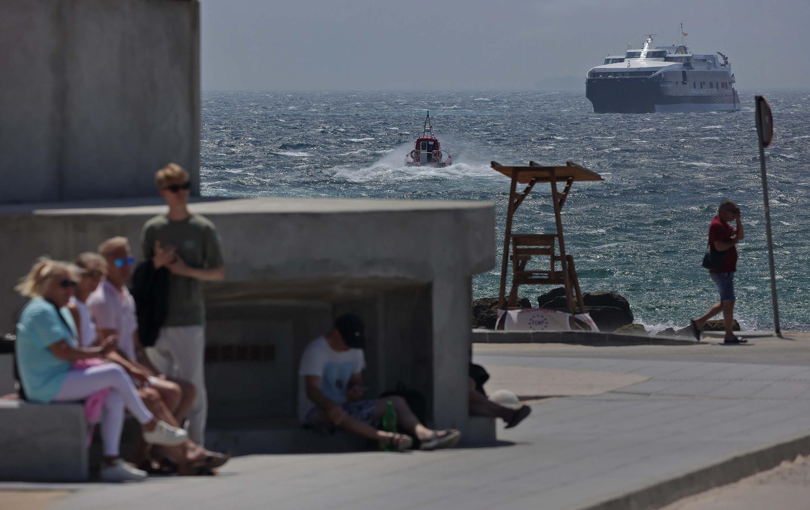 Fotos del temporal de levante en Tarifa
