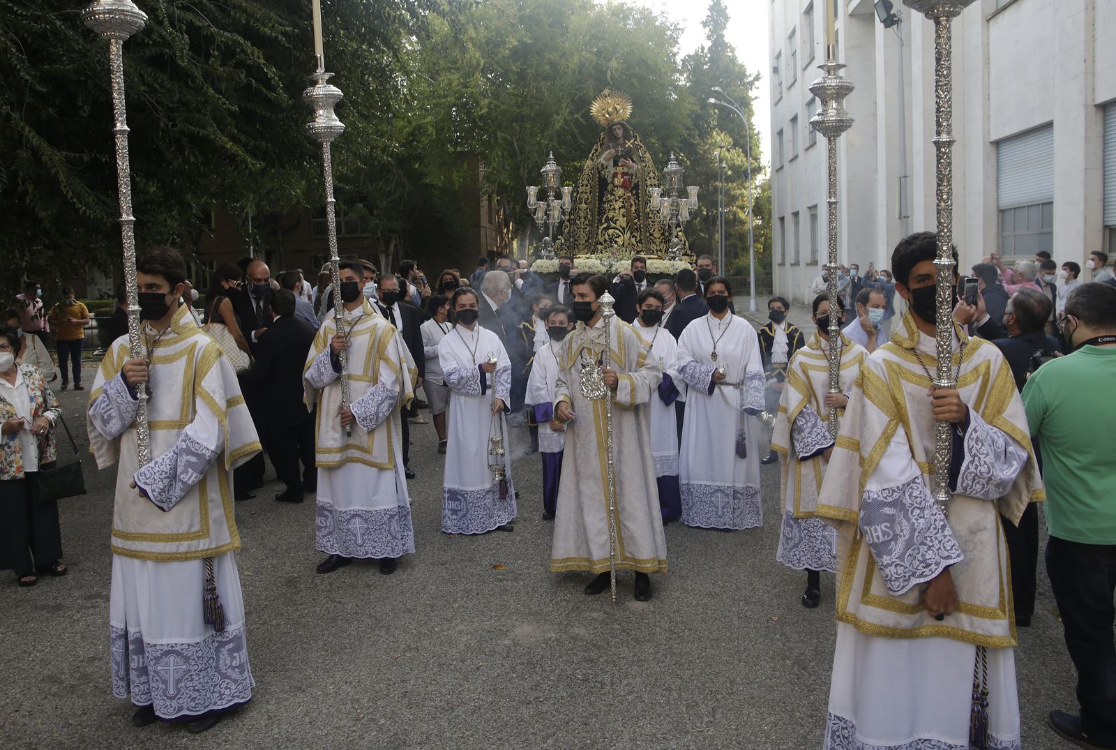 Virgen de la Victoria en el Rosario de la Aurora