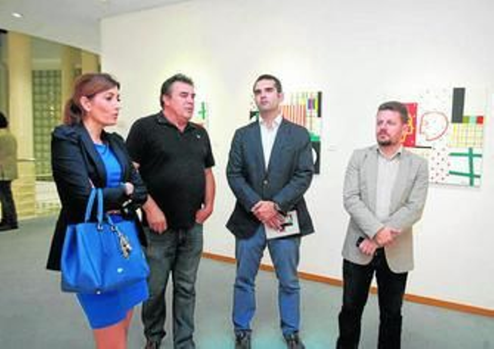 El concejal Ramón Fernández-Pacheco con Miguel Villarino, Carolina Lafita y José Vélez.