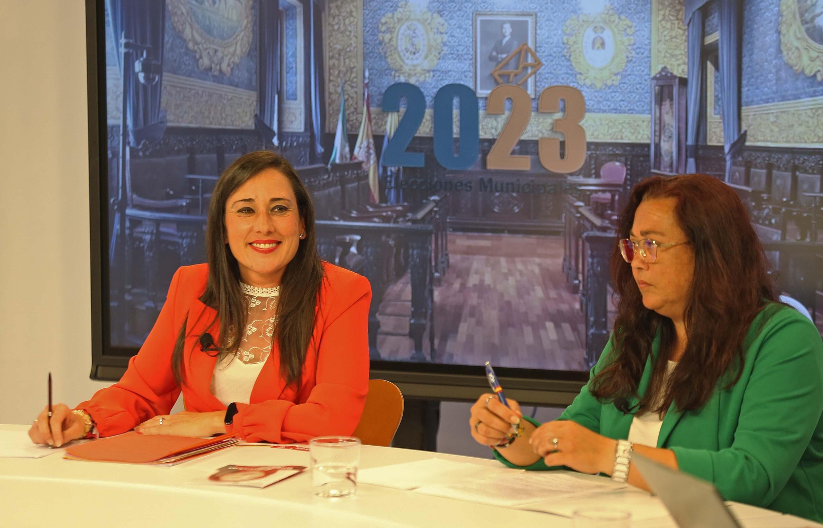 Fotos del debate electoral en Onda Algeciras Televisión