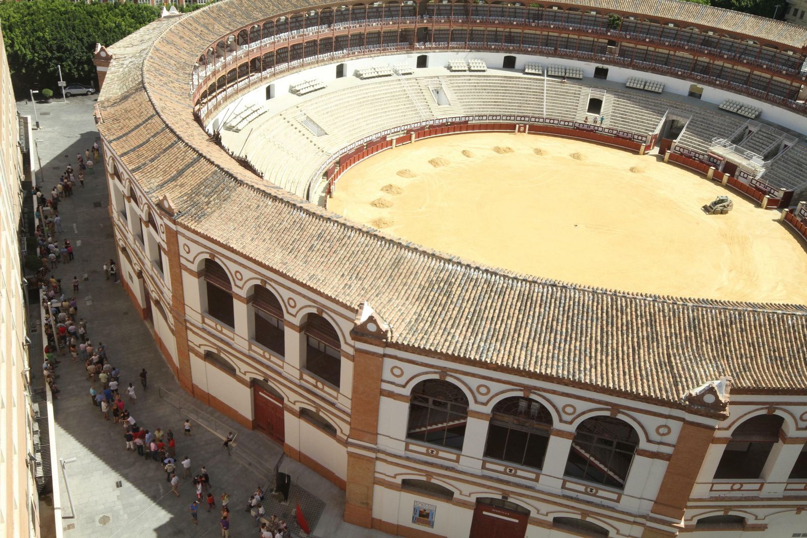 Plaza de toros de La Malagueta, cerca de donde se produjo la pelea entre dos hombres