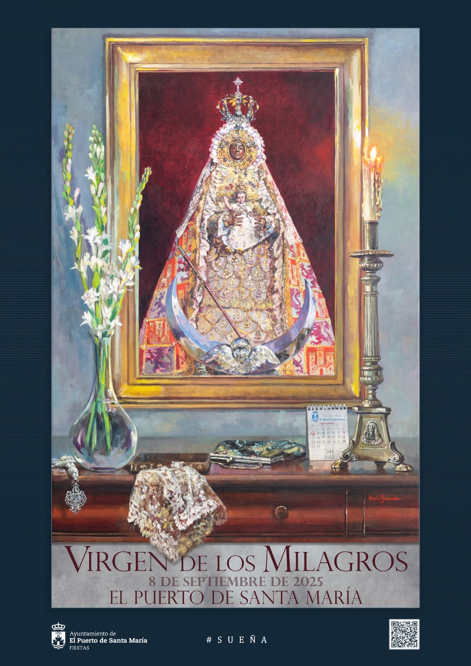 El cartel anunciador, obra de Nuria Barrera.