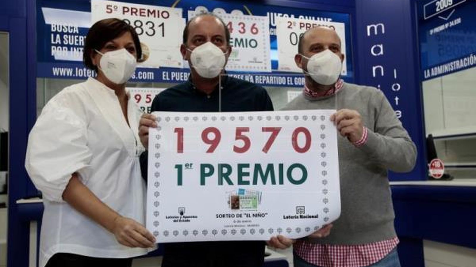 El primer premio de 2021 fue el 19.570