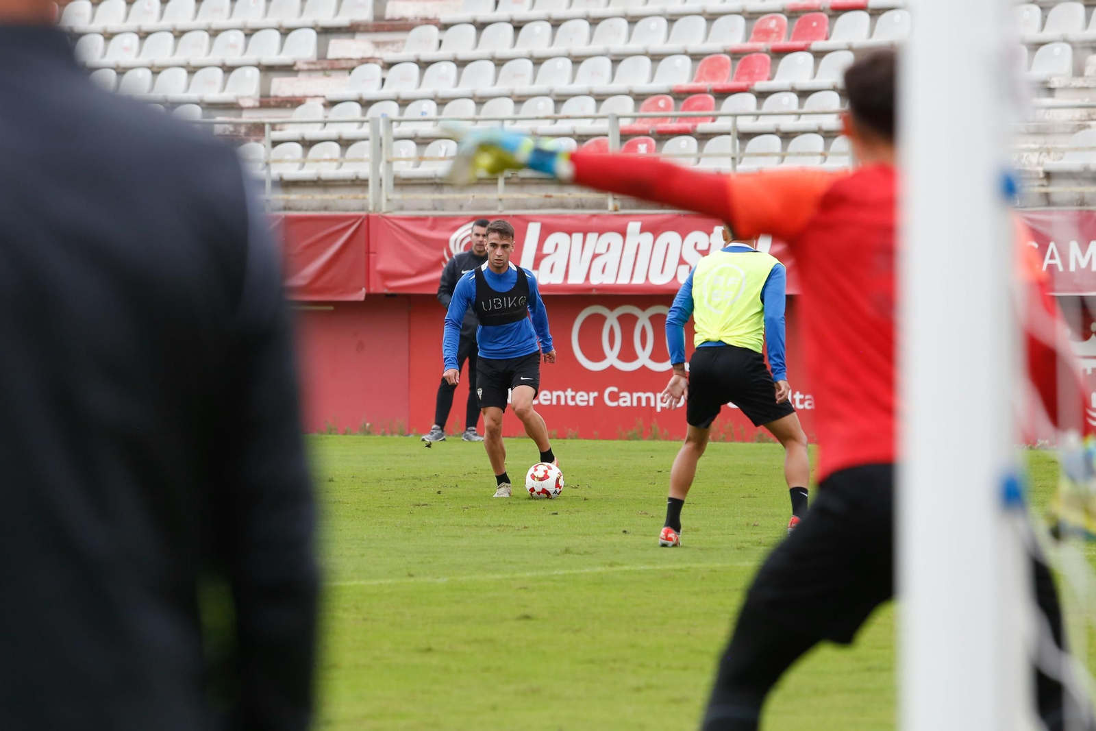 El entrenamiento del Algeciras CF antes de la visita al Recreativo de Huelva