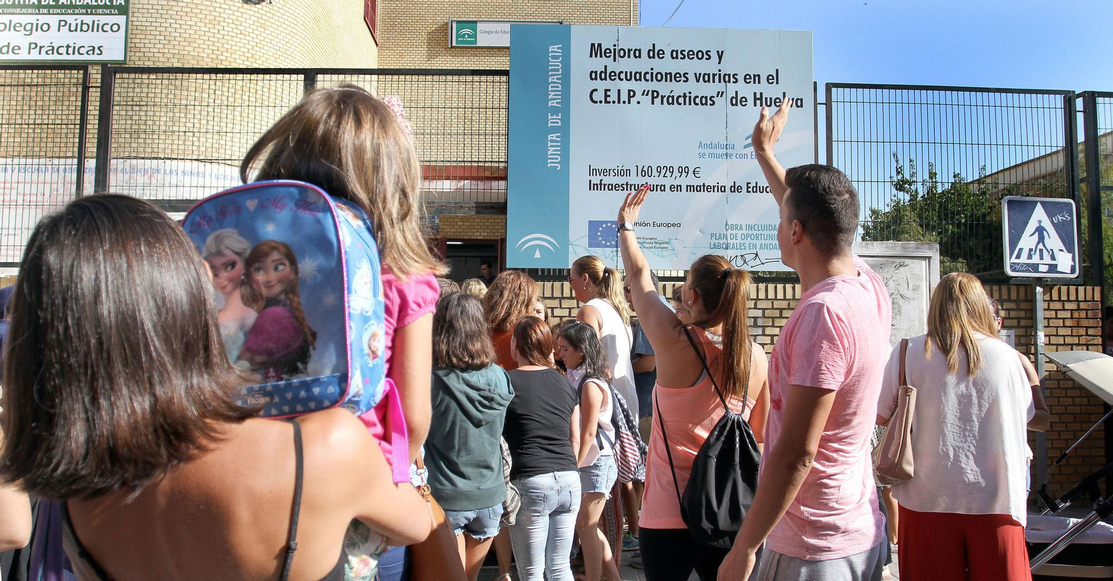 Vuelta de los alumnos al colegio tras las vacaciones estivales.