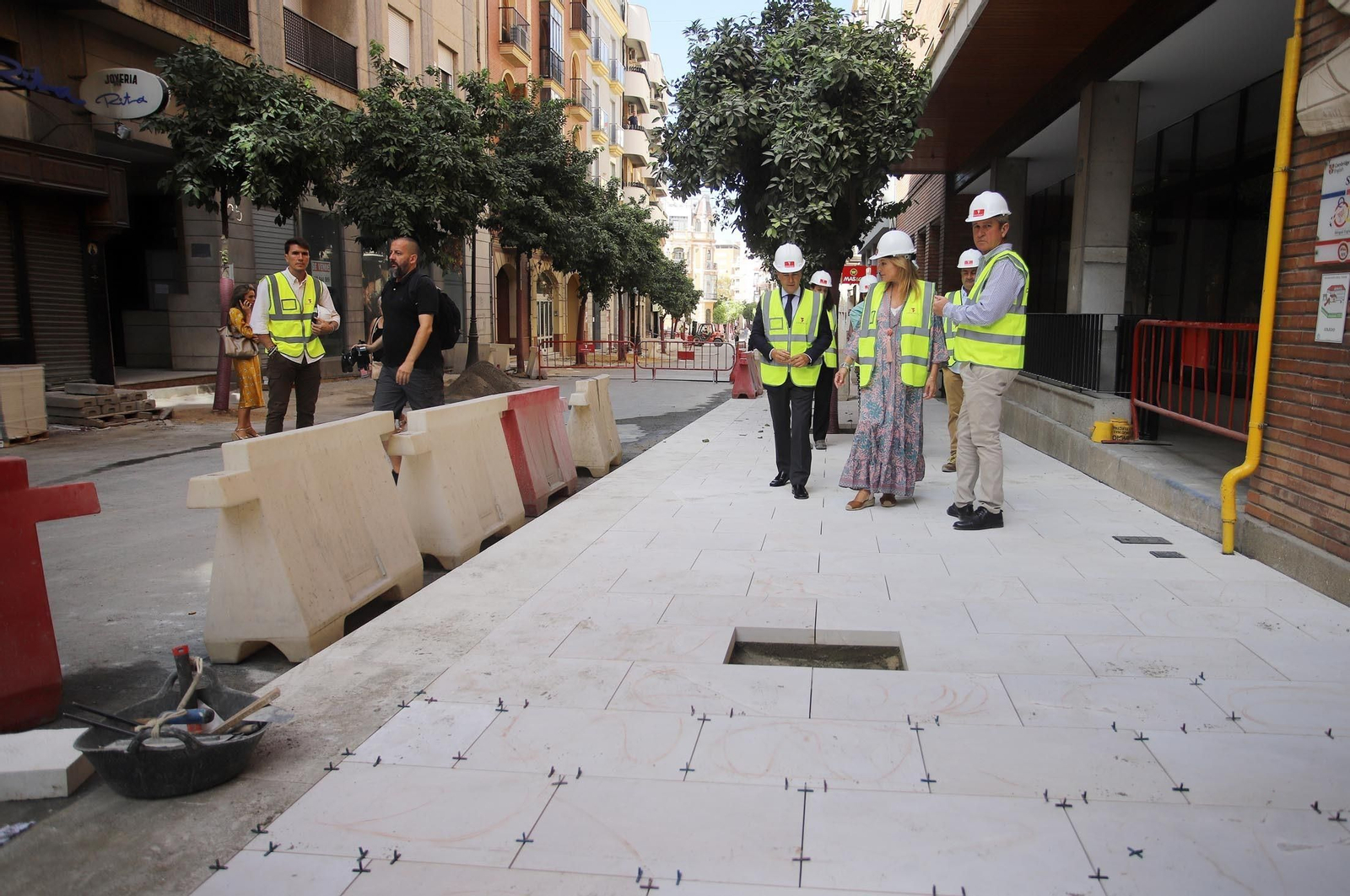 Imágenes de las obras de la calle Puerto