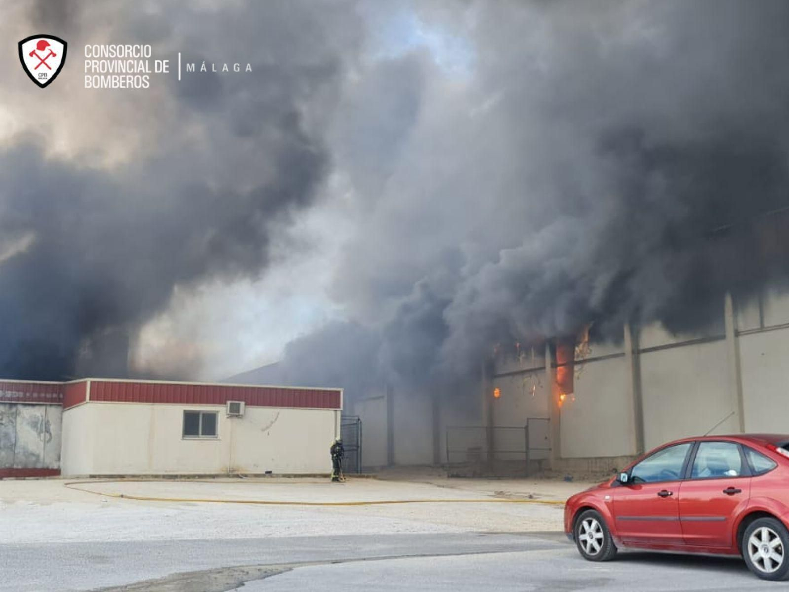 Incendio declarado este miércoles en Humilladero.