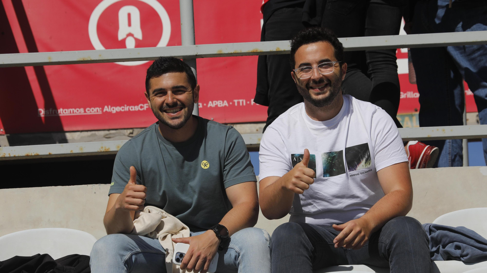 Fotos de la afición durante el Algeciras - Alcorcón en el Nuevo Mirador
