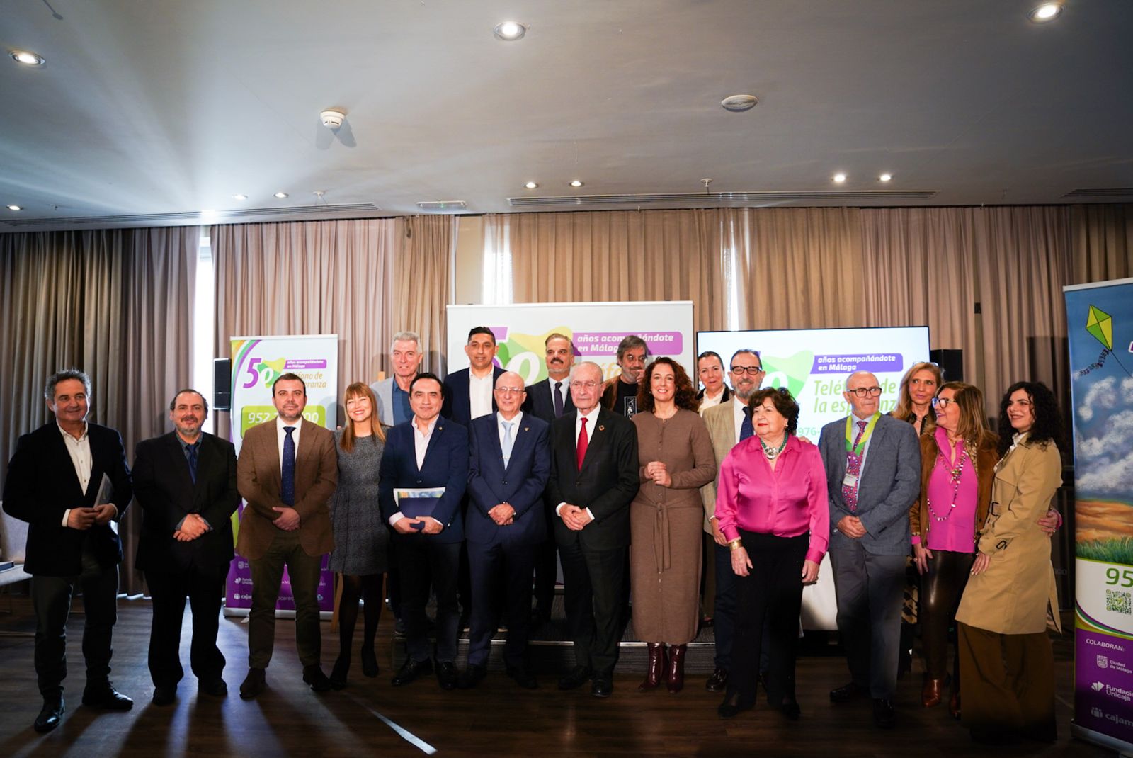 Conmemoración del 50 aniversario del Teléfono de la Esperanza en Málaga