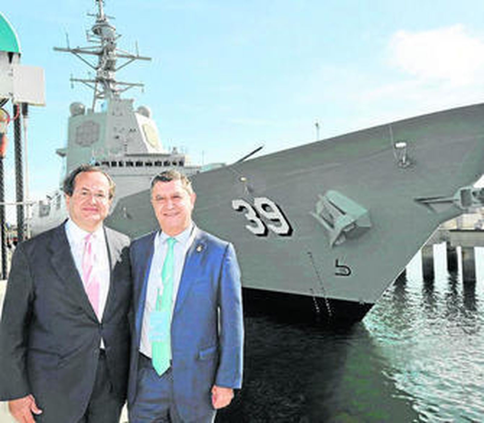 José Manuel Revuelta, presidente de Navantia, y Francisco Barón, director de Navantia Australia.